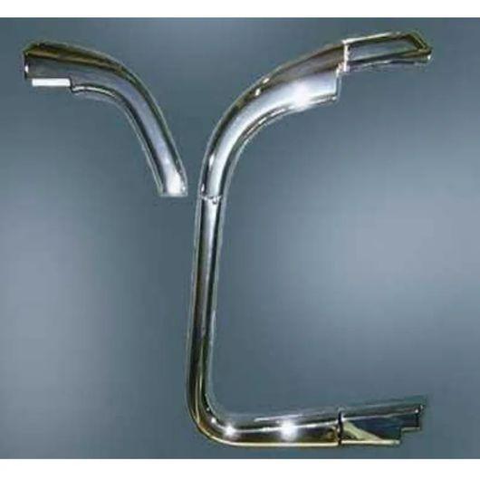 適用: 三菱 ふそう 17 スーパーグレート トラック クローム ボディ パーツ バックミラー ミラー ブラケット トリム パネル SR-AA-1181