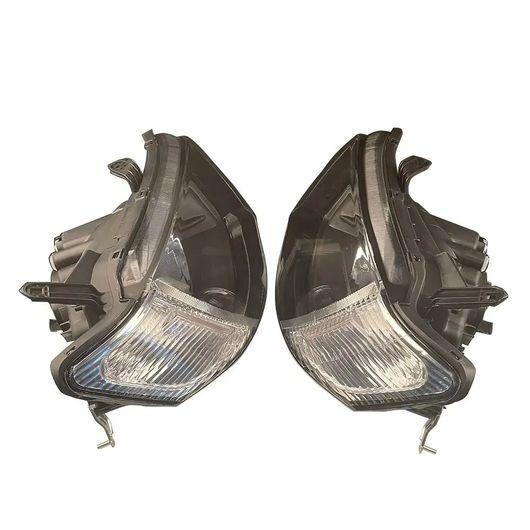 ヘッドライト 2006 2013 適用:三菱 L200 ホワイト コーナー ライト 1ペア クリスタル ヘッド ランプ 1ペア SR-AA-1602_5