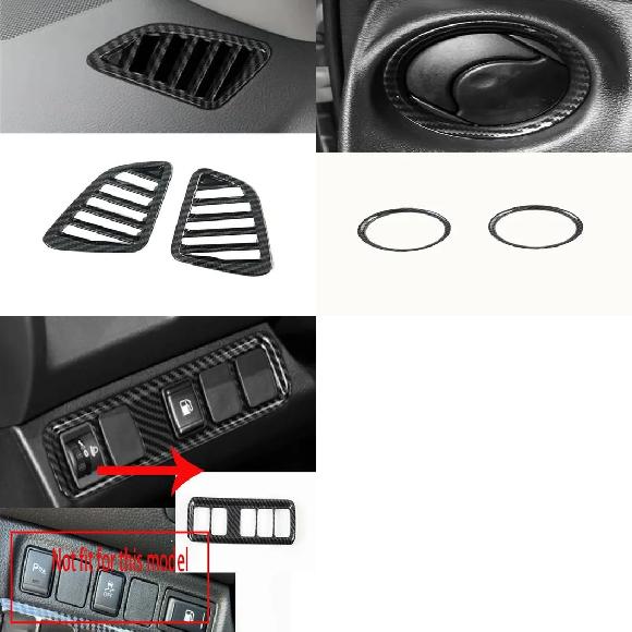 適用: 日産 ナバラ NP300 ST 2014-2017 2018 2019 サイド エアコン 吹き出し口 カバー〜ヘッドライト スイッチ カバー SR-AA-3284