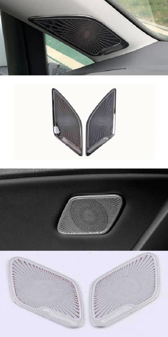 適用: VW フォルクスワーゲン/VOLKSWAGEN ゴルフ 7 MK7 2014-2015 2018 2019 2020 A ピラー ブラック・リア ドア シルバー SR-AA-3390