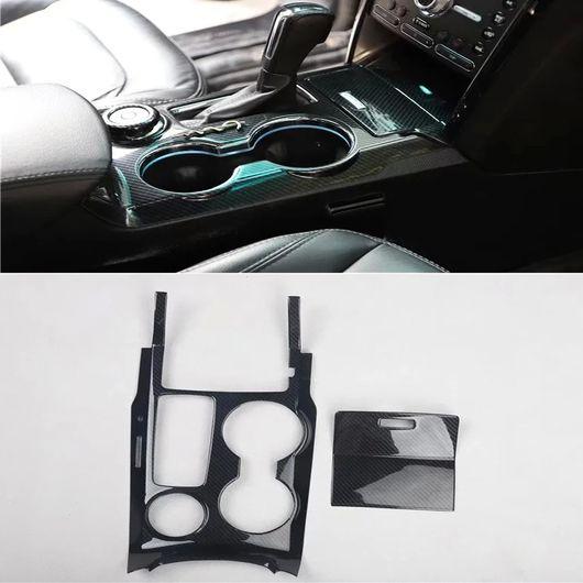 適用: フォード/FORD エクスプローラー 2016 2017 2018 ABS カーボンファイバー ギア シフト パネル インナー ドア ストリップ パネル SR-AA-3422_2
