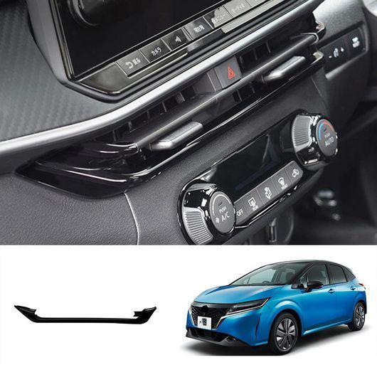 適用: 日産 ノート E13 2020-2023 ABS ブラック インテリア アクセサリー センター コンソール ギア アームレスト SOS カバー SR-AA-3476_3