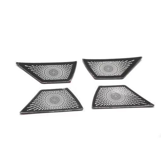 適用: マツダ CX50 CX-50 2023 2024 オーディオ スピーカー シルバー リア トランク・シルバー インナー ボウル カバー SR-AA-3538_5
