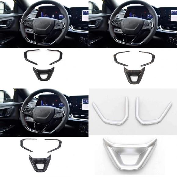 適用: シボレー/CHEVROLET トラック 2023 2024 ステアリング ホイール トリム ブラック モデル 3〜ABS マット モデル 3 SR-AA-3543