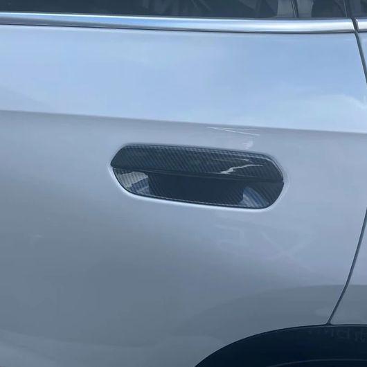 適用: BMW X1 U11 2023 2024 ABS カーボンファイバー ドア ハンドル ボウル カバー トリム ガス タンク ドア ボウル カバー SR-AA-3599_2