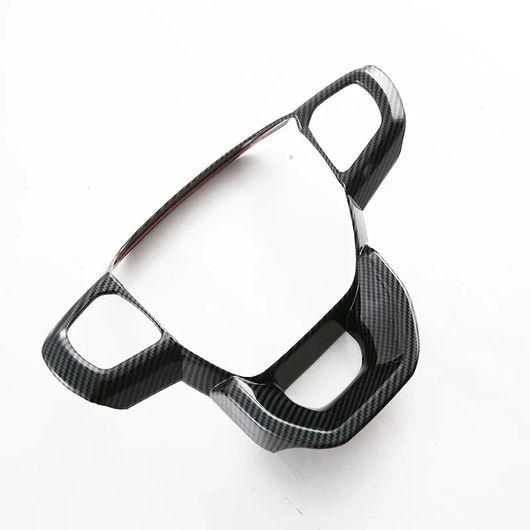 適用: フォード/FORD エベレスト レンジャー 2023 2024 ABS カーボンファイバー アクセサリー ステアリング ホイール ステッカー 装飾 カバー SR-AA-3645