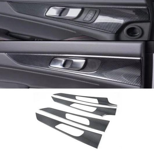 適用: 長安汽車 UNIK UNI-K 2021 2022 2023 アクセサリー カーボン セントラル コンソール ギア シフト シート アジャスト カバー SR-AA-3720_1
