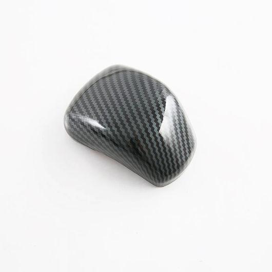 適用: 三菱 トライトン L200 2023 2024 インテリア アクセサリー ABS カーボンファイバー ギア ヘッド シフト ノブ カバー トリム ステッカー SR-AA-3756