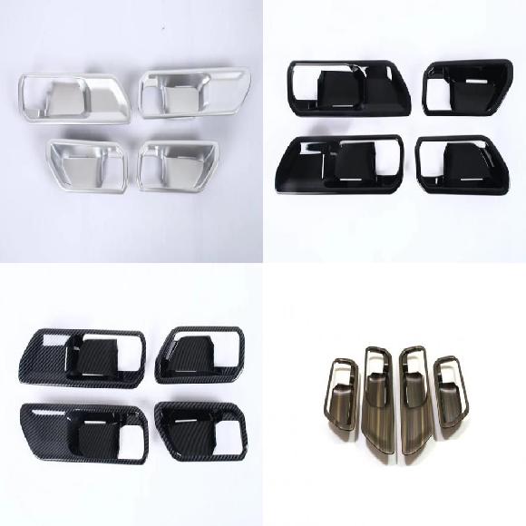 適用: トヨタ ランドクルーザー 250 プラド LC250 2024 2025 オート インナー ドア ハンドル ABS マット〜ABS 木目調 SR-AA-3889