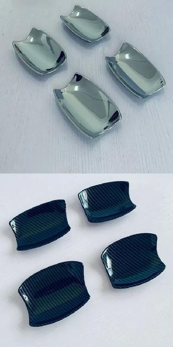 適用: 三菱 アウト ランダー 2022 2023 ABS カーボンファイバー クローム ドア ABS クローム・ABS カーボンファイバー SR-AA-3938