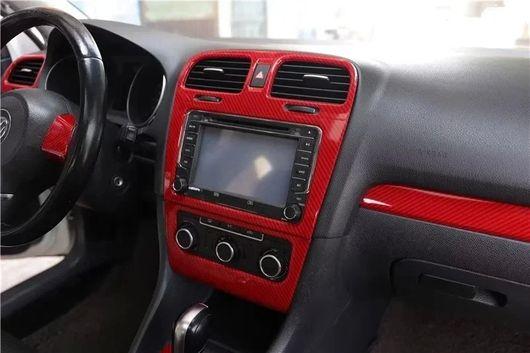 右ハンドル用 適用: フォルクスワーゲン/VOLKSWAGEN ゴルフ 6 GTI MK6 2009-2012 レッド ドア アームレスト パネル SR-AA-4027_3