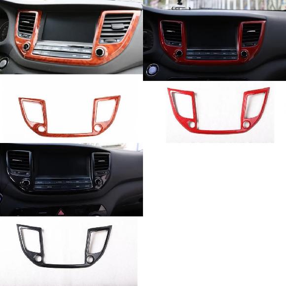 適用: ヒュンダイ/現代/HYUNDAI ツーソン 2015-2018 ABS イエロー 木目調〜ブラック カーボンファイバー SR-AA-4071