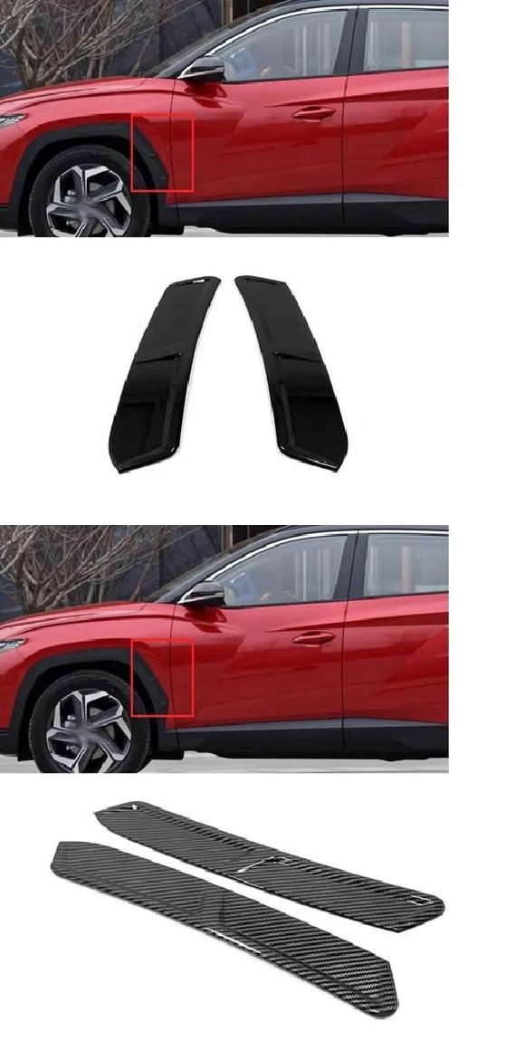 適用: ヒュンダイ/現代/HYUNDAI ツーソン NX4 2021-2023 2024 フロント ブラック・フロント カーボンファイバー SR-AA-4086