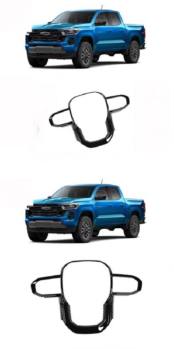 適用: シボレー/CHEVROLET コロラド 2024 2025 ABS カーボンファイバー ABS ピアノ ブラック・ABS カーボンファイバー SR-AA-4098