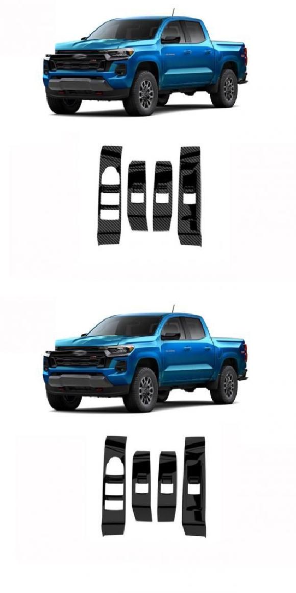 適用: シボレー/CHEVROLET コロラド 2024 2025 ABS ウインドウ スイッチ カーボンファイバー A・ABS ピアノ ブラック A SR-AA-4102 11,963円