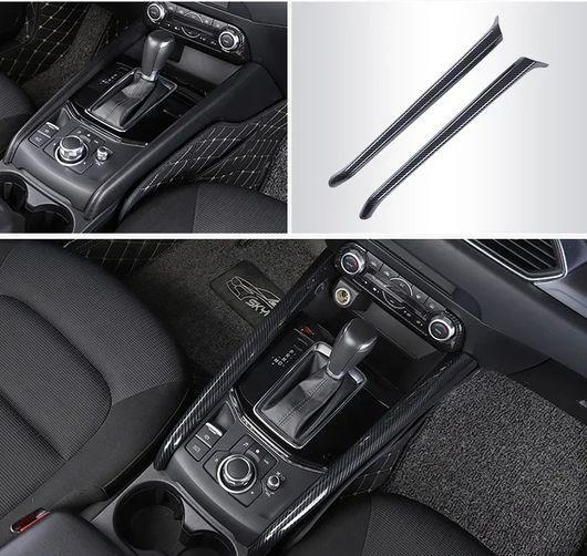 当てはめる: マツダ CX-5 CX5 2017-2021 室内装飾 ABS 炭素衣料繊維 室内装飾 記憶装置 ボックス席 左手持ち部分用 右手持ち部分用 SR-AA-4154