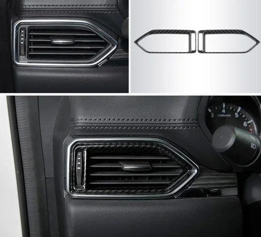 当てはめる: マツダ CX-5 CX5 2017-2021 室内装飾 ABS 炭素衣料繊維 室内装飾 記憶装置 ボックス席 左手持ち部分用 右手持ち部分用 SR-AA-4154