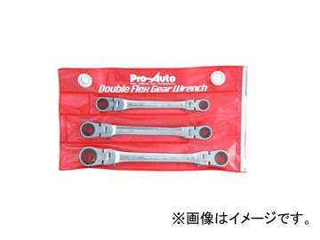 スエカゲツール Pro-Auto ダブルフレックスロックギアレンチセット No.DFL-3SP JAN:4989530605366の通販は