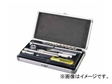 スエカゲツール SEK 1/4”DR. 19PC ソケットレンチセット No.SL2019 JAN：4989530001922の通販は