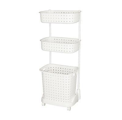 レクエア ランドリーバスケット 3段 ホワイト (0328108)の通販は 6,600円