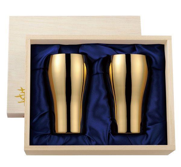 華タンブラー 200mL 24金メッキ桐箱セット 3751(0402061) 24,200円
