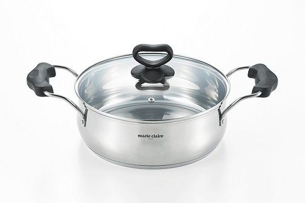 マリ・クレール ソフィア IH対応両手鍋 24cm MC-264R(0001096)の通販は 5,076円