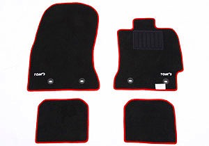 TOMS/トムス フロアマット トヨタ 86 ブラック＆レッドトリム T10 08211-TZN60-1B