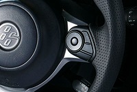 TOMS/トムス ステアリング トヨタ プリウス ZVW52 PHV 2017年09月〜 リアルカーボン＆パンチングレザー 45100-TZN65_1
