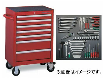 トネ/TONE ツールキャビネットセット シルバー 全62点 品番：TCS411SV