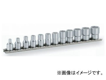 トネ/TONE 6.35mm（1/4”） ソケットセット（6角・ホルダー付） 12点 品番：HS212 5,641円