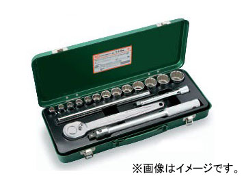 トネ/TONE 12.7mm（1/2”） ソケットレンチセット 17点 品番：713M
