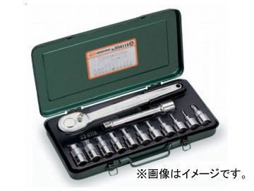 トネ/TONE 12.7mm（1/2”） ヘキサゴンソケットレンチセット 13点 品番：HB4112