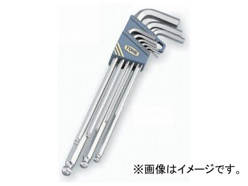 トネ/TONE ロングボールポイントL形レンチセット 9点 品番：BL900