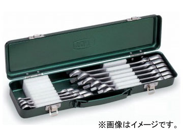 トネ/TONE 首振ラチェットめがねレンチセット 10点 品番：RMF100