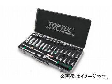 トップトゥル/TOPTUL 9.5sq ソケットレンチセット 39pcs CGAD3901
