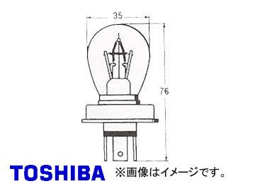 東芝/TOSHIBA ヘッドランプ・フォグランプ用電球（白熱球） つば付 ダブル定焦点形 A12V 50/40W 品番：A1220J 入り数：10