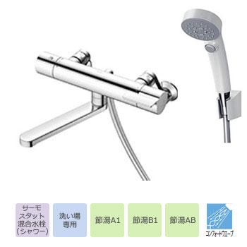 TOTO GGシリーズ 浴室シャワー用サーモスタット混合水栓 壁付/スパウト0mm コンフォートウェーブ・クリック機能付き TBV03410J1