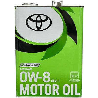 トヨタ純正 ガソリンエンジンオイル 4L GLV-1 0W-8 入数：1缶 08880-14505