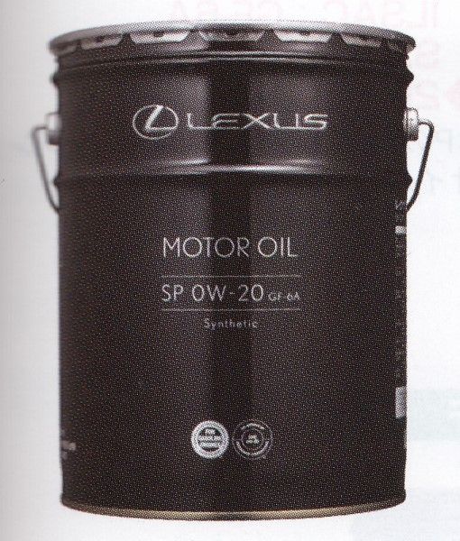 レクサス純正 ガソリンエンジンオイル 20L SP 0W-20 入数：1缶 08880-14203