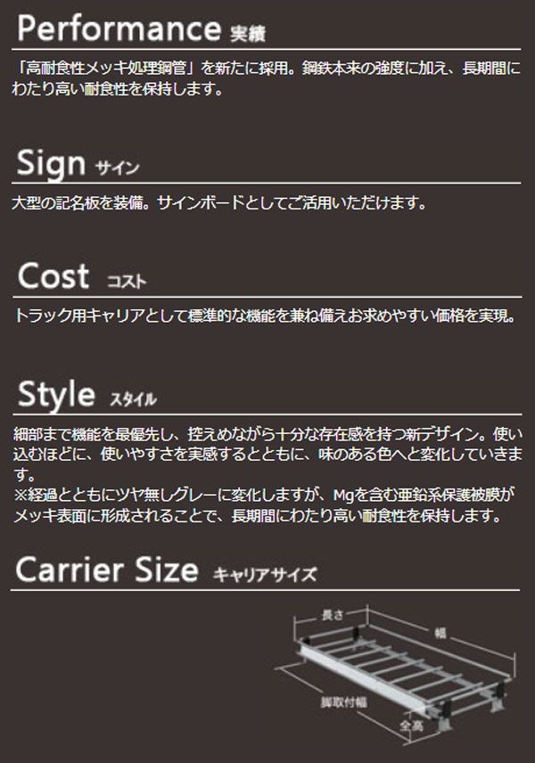 TUFREQ(タフレック) Nシリーズ トラックキャリア 日産 アトラス NNR