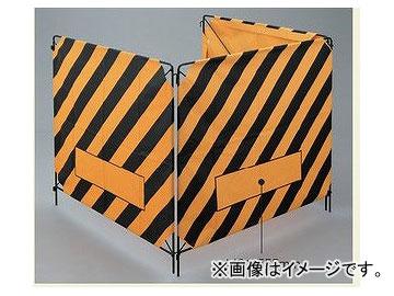 ユニット マンホール屏風 ターポリン 383-93 1点 マンホール屏風 383-93 作業柵 4面 ターポリン 800×1000mm×4面 風