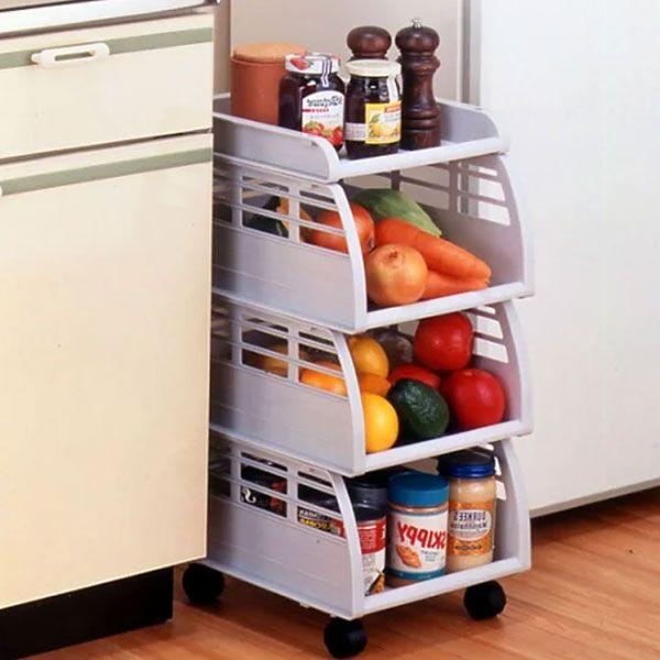 山研工業(Yamaken Kogyo) フリーストッカー3P グレー キャスター付き 空きスペースを有効活用！ 6,555円