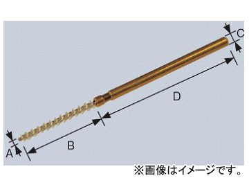 柳瀬/YANASE ミニ軸付ネジリブラシ ユニロン 1×20×3×50 BMNN-0103 入数：10個の通販は