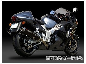 2輪 ヨシムラ マフラー スリップオン Tri-Ovalサイクロン（1エンド） 110-502-5481B STB（チタンブルーカバー） スズキ GSX1300R HAYABUS