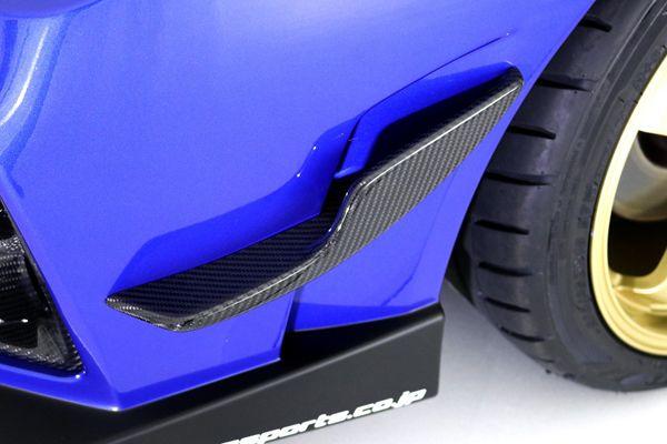 ゼロスポーツ/ZERO SPORTS フロントバンパースポイラー スバル WRX S4 VAG アプライドD〜 FRP(未塗装) 0101041_1