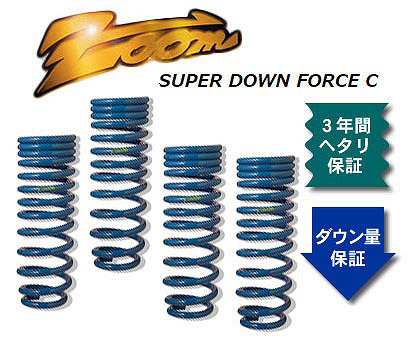 ズーム スーパーダウンフォースC ローダウンサスペンション ZTO097010SDC 入数：1台分 トヨタ ターセル NL40 1N-T 2WD ディーゼル 1500cc