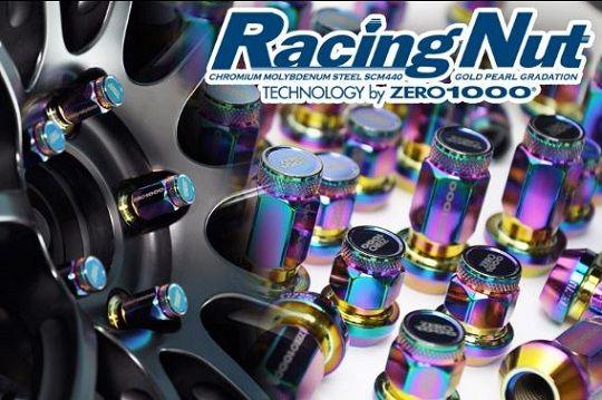 ZERO-1000/零1000 レーシングホイールナット 袋ナット 全長：28mm 入数：1セット(20本) 707-C001C