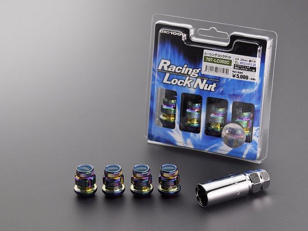 ZERO-1000/零1000 レーシングロックナット 袋タイプ 全長：28mm 入数：1セット(4本) 707-LC001C