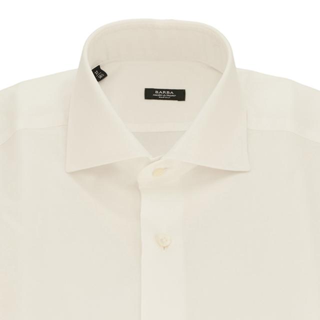 新品 BARBA セミワイド カラー ブロード ドレス シャツ 39 バルバ ルイジ ボレッリ FRAY