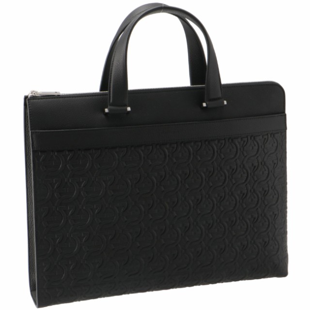 フェラガモ/FERRAGAMO バッグ メンズ TRAVEL EMBOSSED BLOCCO ビジネスバッグ/ブリーフケース NERO 2024年春夏新作 241481-0001-0010 076